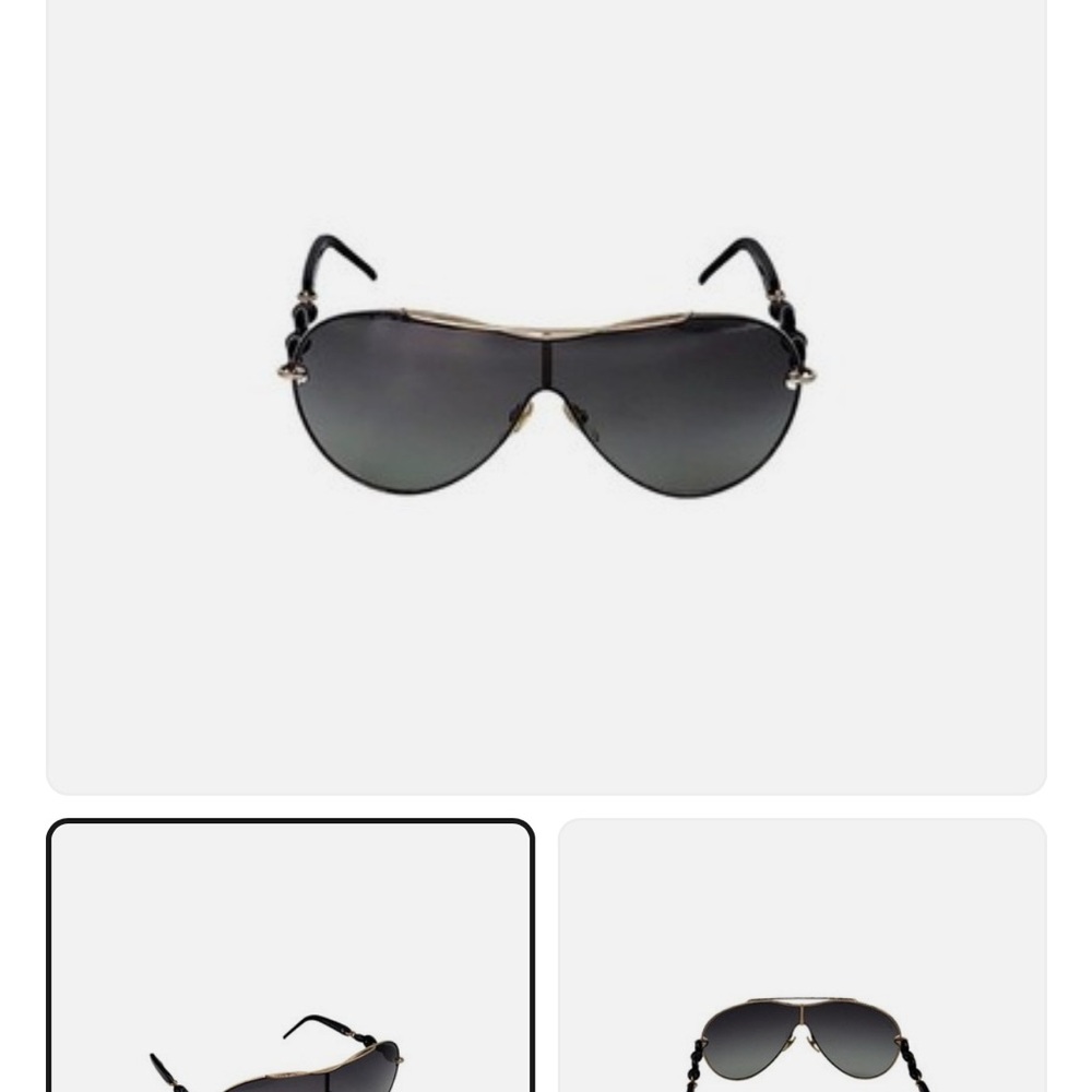 Gucci brown and Gold Aviator Sunglasses